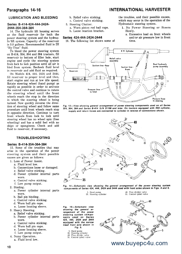 International B414 Parts Manual